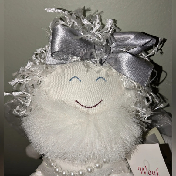 Woof and Poof Angel Plush *original tag* Shelf Sitter Doll 2008 White Christmas - Picture 4 of 11
